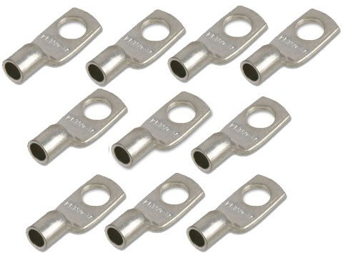 10 x Pack 35mm2 x 8mm 35mm x M8 Battery Winch Crimp Terminal fits 2 AWG Wire Cable Leads