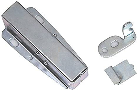 Merriway BH01968 Push Cupboard Doors and Loft Hatch Touch Latch Catch, Bright Zinc Plated