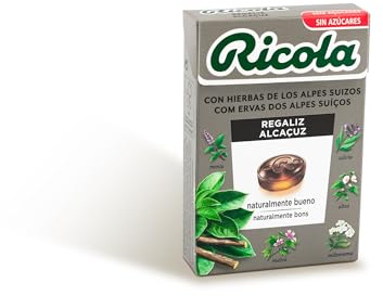 Ricola - Regaliz, Caramelos Duros Sin Azúcar, 50 g