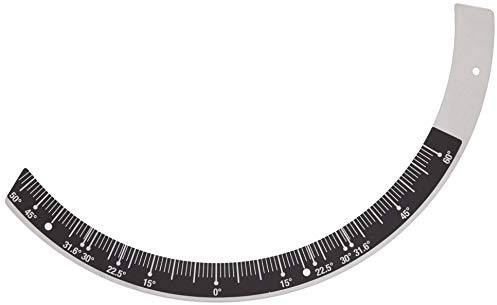 Makita 816920-6 Miter Scale Label for Model LS1216 Miter Saw | Also Fits LS1016, LS1016LX & LS1216L | Displays Miter Angle | Mounts Below Table | Fence Angle Reference