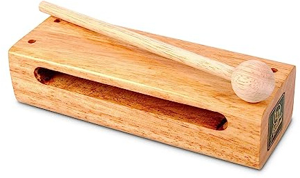 LP Latin Percussion LP860400 Aspire Wood Block with Striker large | Holzblock groß mit Schlägel, mehrere Befestigungslöcher