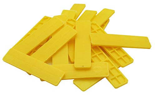 SILISTO Verglasungsklötze aus Kunststoff 100x32x4mm - 1000 Stück - die Abstandshalter Kunststoff eignen sich als: Unterlegkeile, Distanzscheiben, Ausgleichsplättchen, Glaserklötze oder Montageklötze