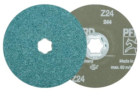 PFERD 722640 Fiberschleifer CC FS, Combiclick, Ausführung Zirkonkorund Z, 24 Korngröße, 125mm, 25 Stück