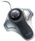 GBC Optical Orbit Trackball Mouse, Two-Button, Black/Silver