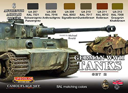 Camouflage Set LifeColor CS03 German WWII Tanks SET2