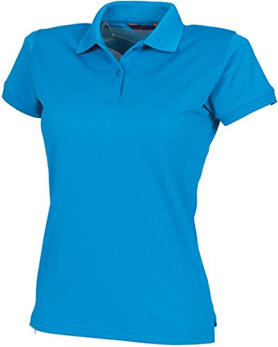 Henbury Damen Coolplus® Polo-Shirt / Polohemd, (Medium) (Saphirblau)