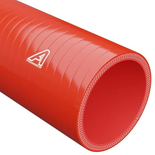 8mm (5/16) Internal Diameter Red Silicone Radiator Straight Hose 1 Metre Length Universal Tube