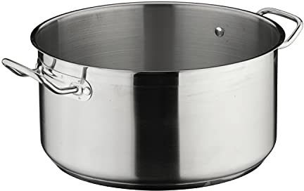 Commichef XC-32 Plus Superior Blend Stainless Steel Casserole Pot, Strong Corrosion Resistance, 32cm, 17.2L