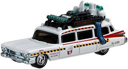 Hot Wheels Mattel DVG08 - Ghostbusters Premium 2-er Pack Ecto 1 und Ecto 1A, Miniaturmodelle