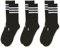 adidas Unisex 3 paar strepen Cushion Crew Socken, Black/Black/Black, S EU