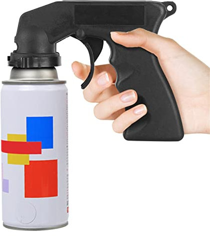 Pistola Pulverizadora Mango Adaptador Portátil Pintura Manija de Aerosol Herramienta de Reparación con Agarre Completo Gatillo de Bloqueo Mantenimiento del Automóvil