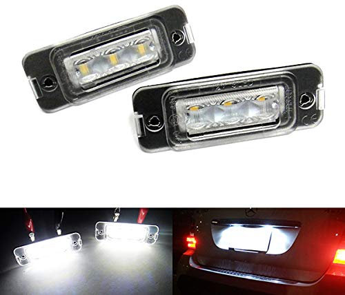 RZG 2x LED Kennzeichenbeleuchtung Weiß Canbus für MB W164 X164 W251 M GL R Klasse