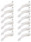 VALICLUD Künstliche Vögel mit Clip Schaum Weihnachtsbaum Vögel Weiß Künstliche Feder Tauben 12pcs Vögel Hochzeit Festival Party Garten Weihnachtsdeko Weihnachtsschmuck Weihnachtsbaumschmuck