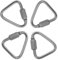 ULTECHNOVO Auto- Locking Klettern Edelstahl Quick Link Karabiner Clips für Hängematten Stanzen Taschen Schaukel Stühle Gym Ausrüstung 4Pcs