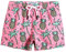 MaaMgic Short de Bains D'Ete Garcons Filles Carton Dinasaure avec Slip Filet Maillot de Bain Enfant a la Plage, Rose Ananas, 14-16 Ans