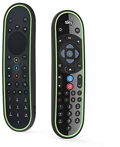 Silicone Case for Sky Q Remote Control EC302/EC202/EC201 Protective Remote Cover for New Sky Q Smart TV Voice Remote Control, Shockproof Anti-Scratch Remote Sleeve Skin Battery Back Protector