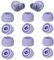12 Pieces Replacement Galaxy Buds Pro Ear Tips,3 Size S/M/L Silicone Earbud Covers Fit in Case Compatible with Samsung Galaxy Buds Pro Teemade Flexible Earbuds Wing Silicone Rubber (Phantom Violet)