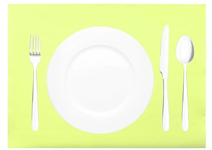 Sovie HORECA Tischset in LIMEGRÜN aus Linclass Airlaid, 40 x 30 cm, 100 Stück, Einweg Platzdeckchen für Gastro, Restaurant, Catering, Hotel und Events