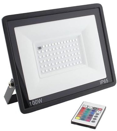 Proyector LED RGB, 100W + mando a distancia, RGB