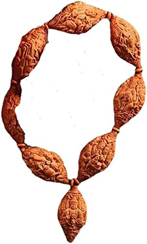 Perline di Preghiera, Collana di Perline, Bracciale, spiedini a Mano con Anima in ulivo da 2 cm Artigianato Materiali da Intaglio Cielo e Terra e Puro Fatto a Mano, Legno, Senza Pietre preziose