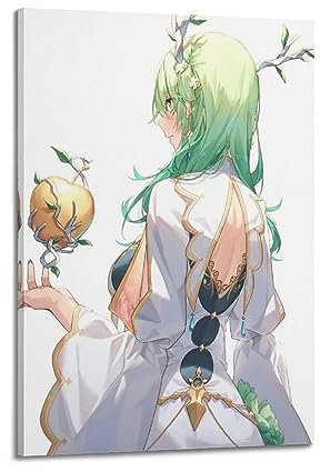 VZRSQZK Anime Ceres Fauna Hololive EN-Charakter-Poster, dekoratives Gemälde, Leinwand, Wandposter und Kunstdruck, modernes Familienschlafzimmer-Dekor-Poster, 60 x 90 cm