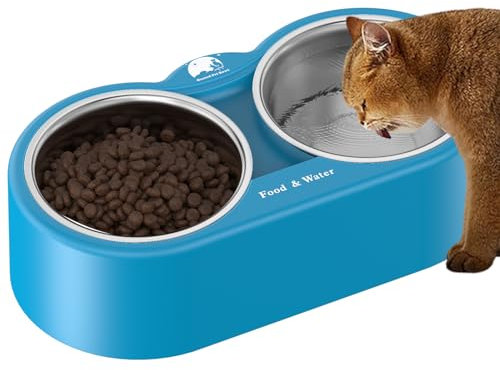 SHYLOME Beheizter Wassernapf für Hund & Katze, Outdoor Beheizter Hundenapf Bietet Trinkwasser & Futter im Winter, Beheizter Futternapf für draußen, Smart Thermal-Dish für Kaninchen, Huhn, Ente