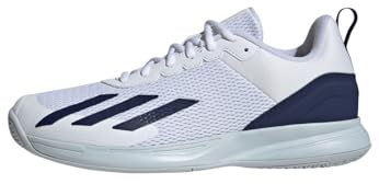 adidas Herren Courtflash Speed Tennis Shoes Tennisschuhe, Cloud White/Dark Blue/Halo Blue, 43 1/3 EU