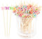 100pcs Cocktailspieße Natürliche Bambus Spieße Cocktail Picks Holz Zahnstocher Mit Libellen 12cm Bambus Zahnstocher Für Vorspeisen Cocktail Spieße Für Obst Party Snacks Food Picks
