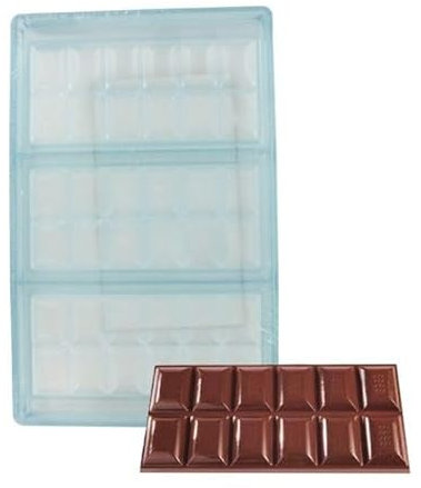 Moule chocolat 3 Tablettes rectangulaire