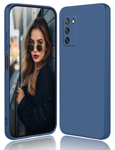 DESSEN Cover per Nokia G22 - Liquido Silicone Custodia Antiurto Protezione Case Sottile e Morbida TPU Bumper con Fodera Microfibra Antigraffio, Blu