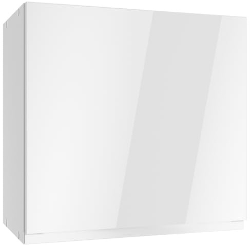 Hängeschrank 60 cm, Hochglanz weiß | 1-türig, Anschlag rechts oder links