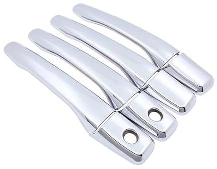 TRFBD Links und rechts ersetzen Auto Chrom Smart Türgriff Abdeckung Styling Schutz Film Aufkleber Für Mitsubishi 380 DB DB Serie II III 2005-2008(4Handle 2 Keyholes)