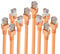 BIGtec 5 Stück LAN Kabel 1,5m Patchkabel SF/UTP doppelt geschirmt Ethernet Netzwerkkabel gelb