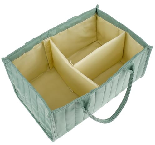 A Baby Diaper Caddy Organizer Polyester Soft Baby Storage Korb Tragbarer Aufbewahrungskorb Baby Shower Babykorb mit Griff Hangable Baby Diaper Diaper Diaper Caddy Korb Auto für