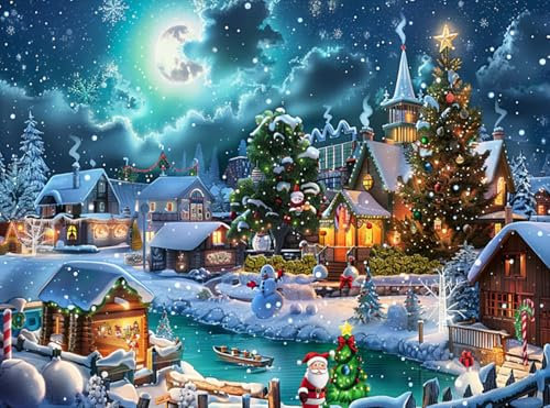 AWXYZ Winter Jigsaws Puzzle 1000 Pieces for Adults,Jigsaw Puzzle Adult 1000,Family 1000 Piece Jigsaw Puzzle Educational Games For Adults and Kids (Style 3)