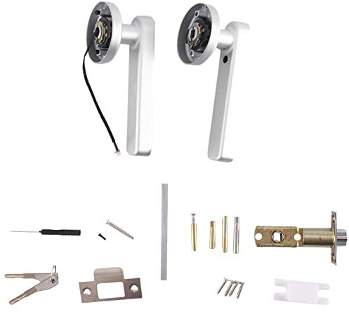 Croerma Smart Door Lock Keyless Entry Serratura Tastiera Serratura con Maniglia, Serratura per Impronte Digitali con Controllo WiFi Tuya APP