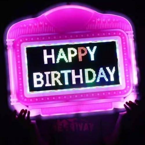 Presentador de letras LED con forma de botella, letreros para discotecas, servicio personalizado VIP, pantalla a color RGB programable con aplicación, con 2 baterías de 5000 mAh, marco de acrílico