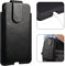 Handy Gürteltasche Herren mit Gürtelclip Schwarz, Handytasche Herren Klein, 7.2 Vertikale Mini Gürteltasche mit Clip Universel Ledertasche Bauchtasche Hüfttasche Bauchtasche Smartphone Brieftasche