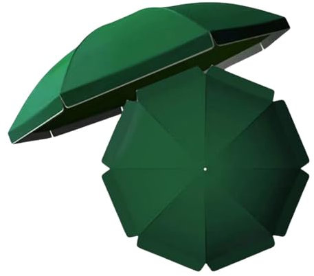 RTVGNSZSJL Toldo De Recambio para Sombrilla 8/10 Varillas Sombrilla De Playa Redonda 240cm 300cm Repuesto para Sombrilla para Mercado/Jardín/Piscina(Green,300cm/10ft-10 Ribs)