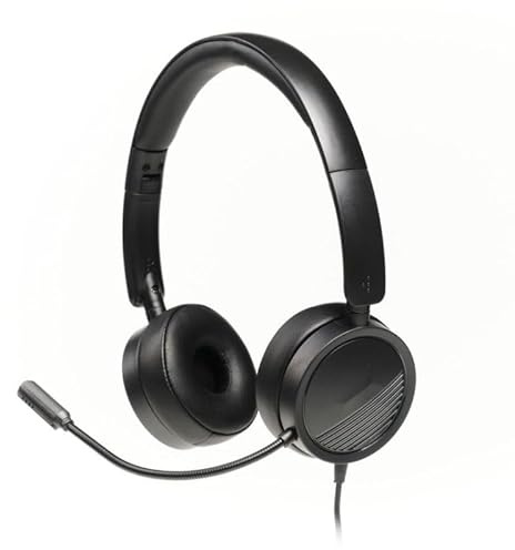 Glowster Kopfhörer mit Dual-Tech-Mikrofon, USB/3,5 mm, optimale Klangqualität für Videokonferenzen, Gaming und den täglichen Gebrauch.
