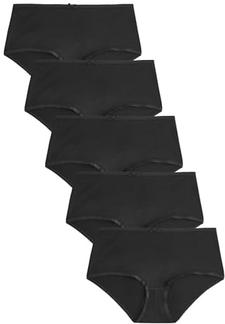 NEXT Damen Midi-Slips mit hohem Baumwollanteil, 5er-Pack