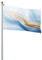 Bandera estampada dorada azul y blanca, decoración divertida, bandera de jardín, suministros de festival, bandera colgante para interiores y exteriores, hogar, fiesta, patio, 2 pies x 3 pies