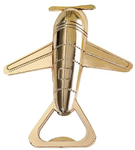 Ouvre-bouteille Avion - Ouvre-bière en forme d'avion, bonbonnière en métal à thème de voyage, robuste et portable | pour mariages, fêtes, invités, cadeaux de voyage, bar, usage domestique