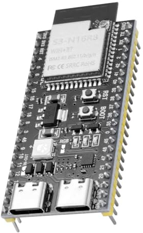 Ulegqin ESP32 S3 ESP-S3-Devkitc-1 N16R8 Mainboards mit IPEX Schnittstelle ESP32 S3 Boards mit WiFi, Bluetooth 5.0 Externe Flash-Erweiterung Typ-C Schnittstelle Kompatibel mit Arduino