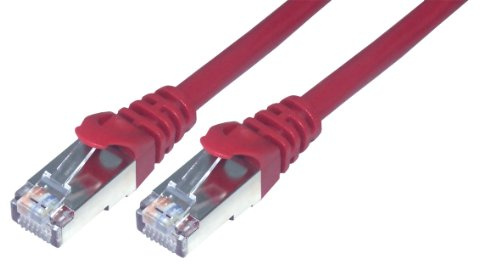MCL 0,5 m Cat6 F/UTP Patch-Kabel – Rot