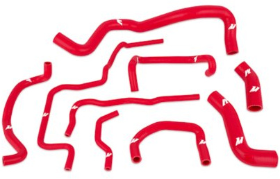 Mishimoto MMHOSE-GLF-99RD Silicone Radiator Hose Kit Compatible With Volkswagen Golf 1.8T 1999-2005 Red