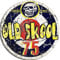 Runder Aufkleber mit Aufschrift Old Skool 75
