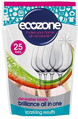 Ecozone Brilliance All in One Dishwasher Tablets 25 per Pack