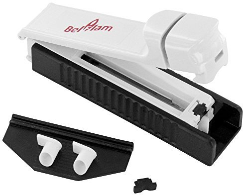 Belflam Machine à cigarette - Tubeuse rectangulaire en plastique moderne - Dimensions : 11,5 x 4 x 3 cm - Contient 2 embouts de rechange - Fait une cigarette à la fois