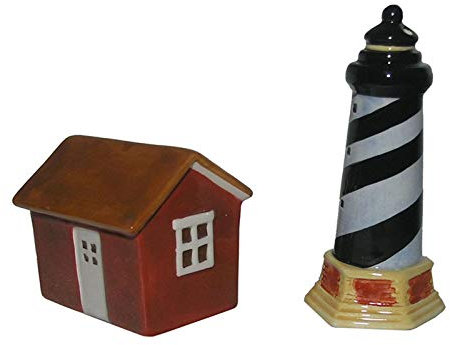 Keramik Leuchtturm & House Design Salz und Pfeffer Shaker Set